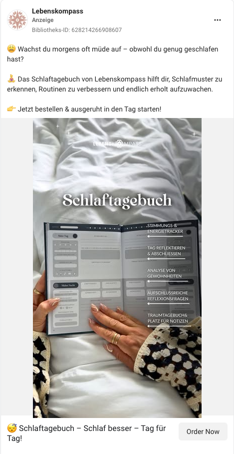 Lebenskompass Facebook Werbeanzeige