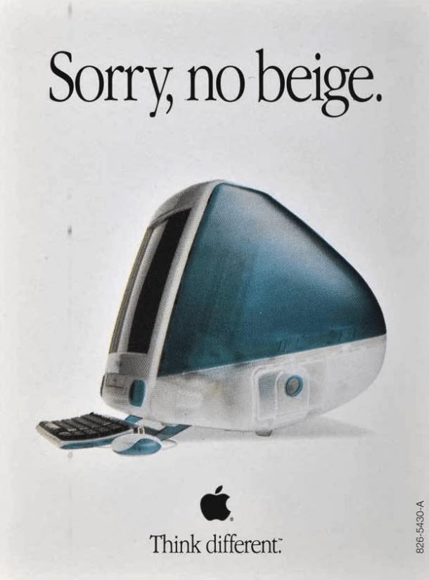 Apple – „Think different“ Print Werbung