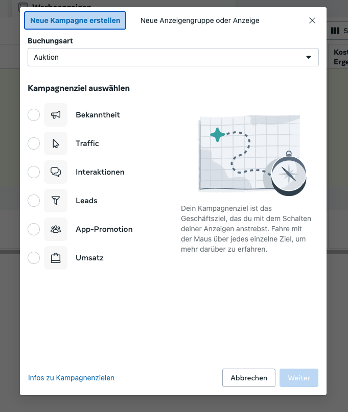 Meta Kampagnenziele